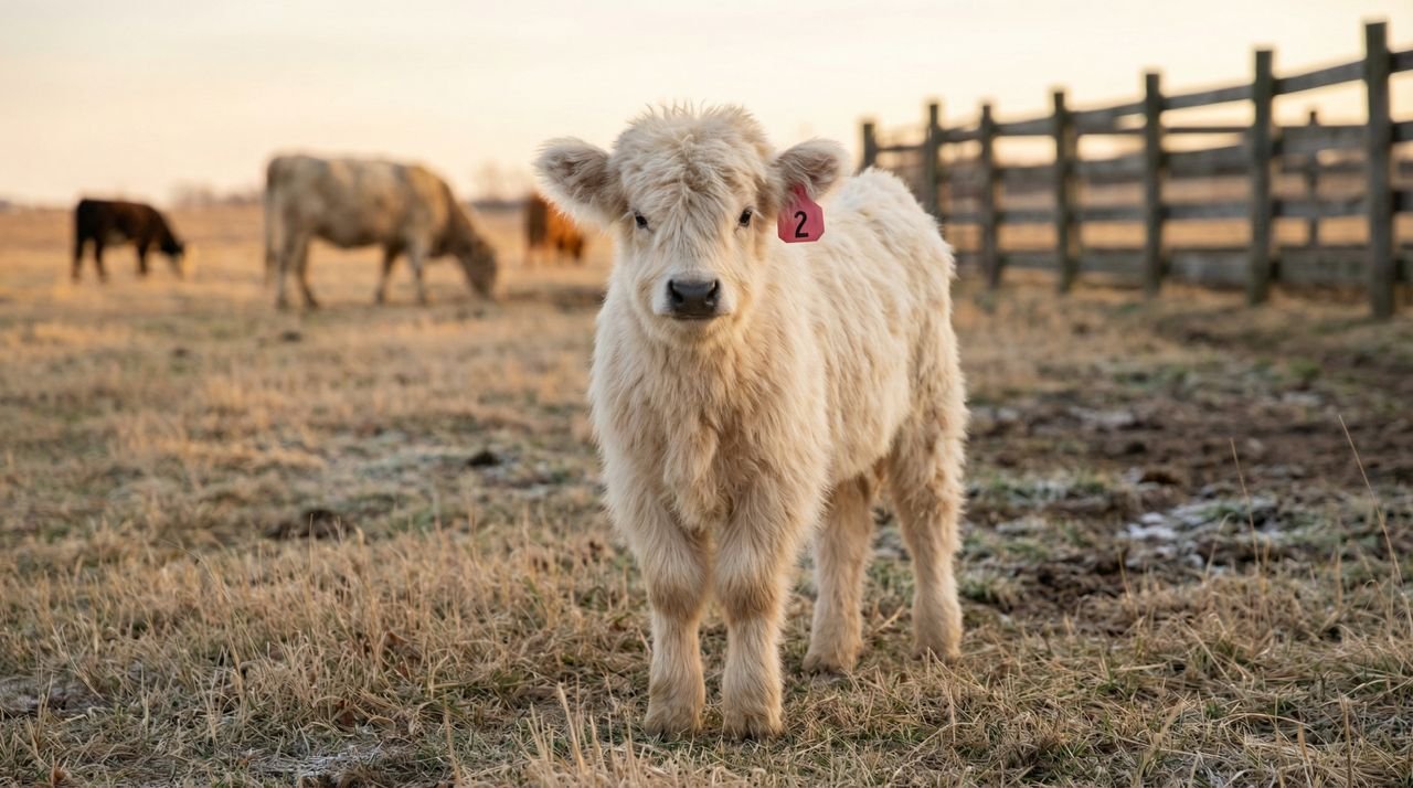 All white Mini highland Velvet